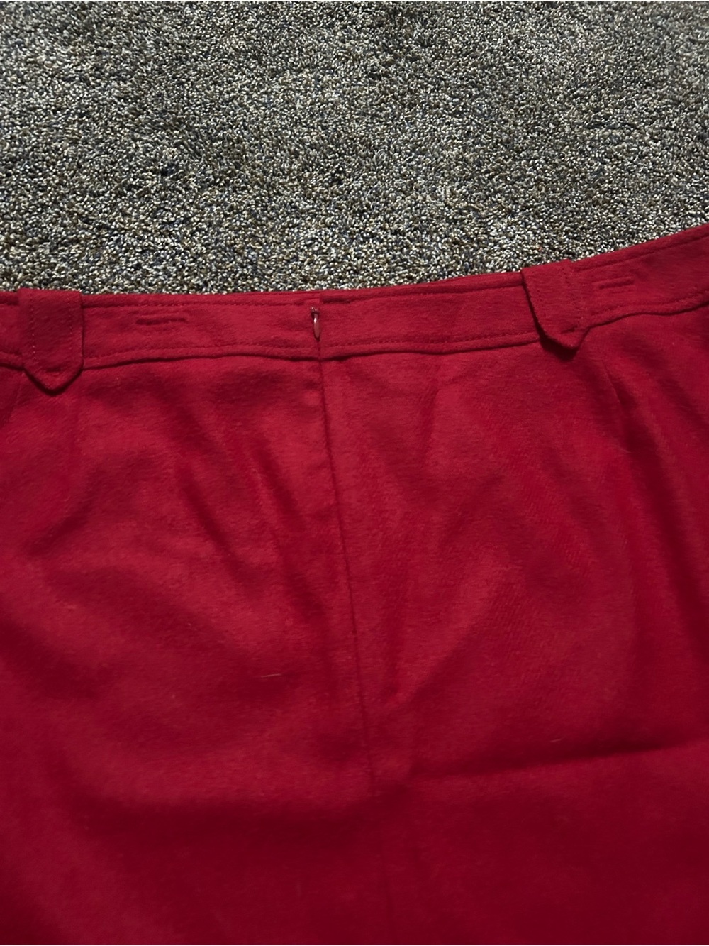 NWT Talbots size 20 solid red wool blend pencil skirt fall business casual plus - Picture 5 of 7